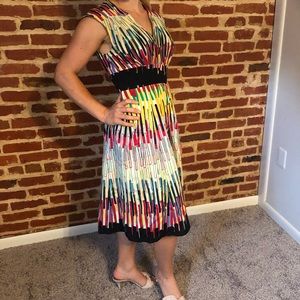 Tracy Reese size 6 colorful silk & cotton dress!💗